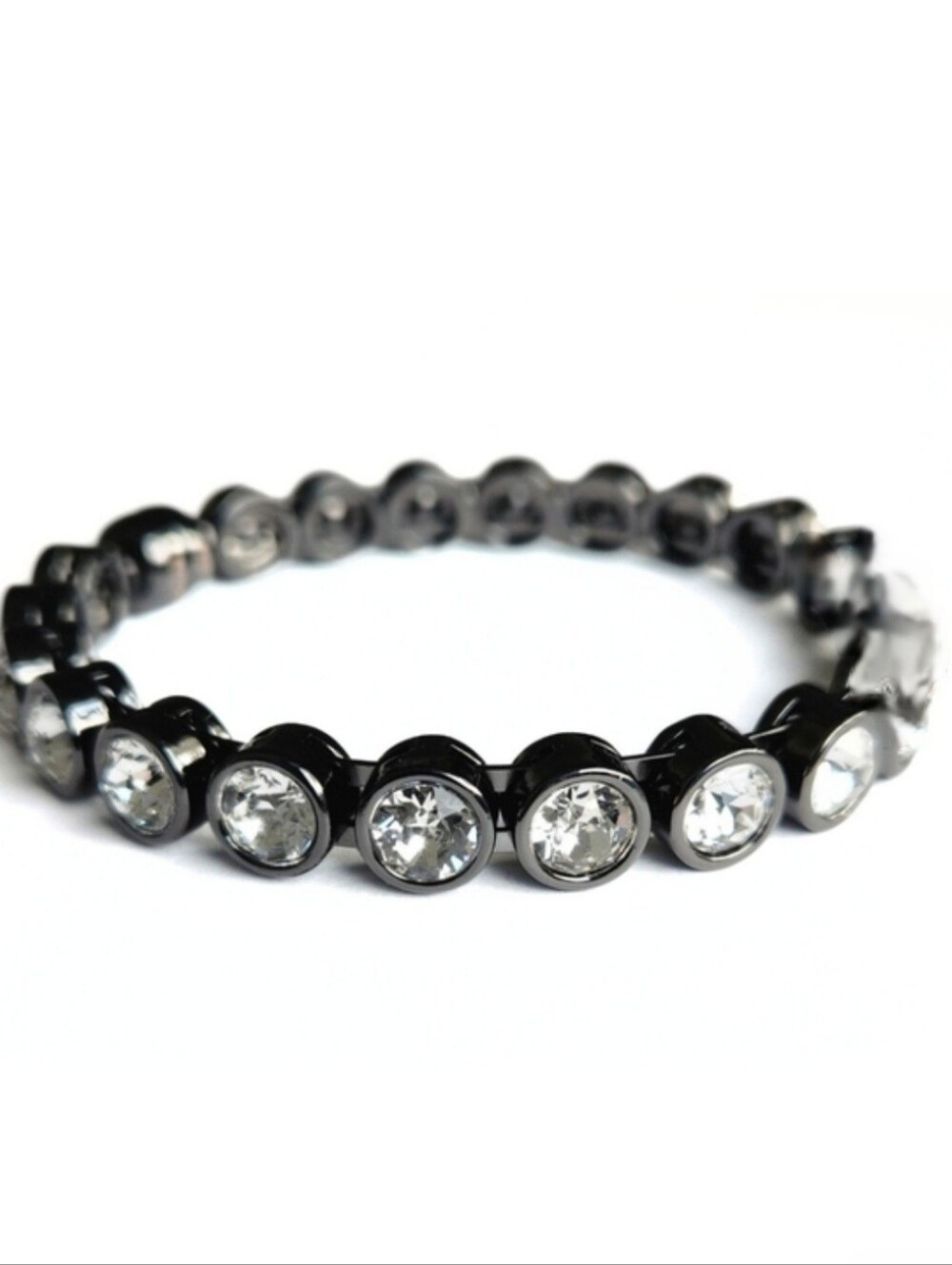 SILPADA- Magnetic hematite bracelet- Swarovski Crystals- RARE- Retired